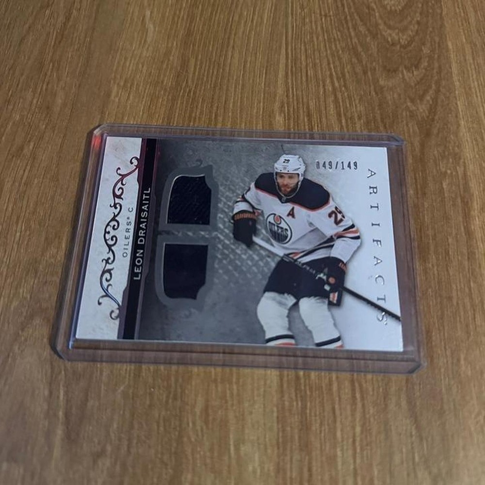 2021-22 Upper Deck Artifacts #137 Leon Draisaitl Dual Relic /149
